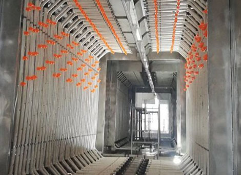 Automatic Powder Coating Line Factory Streamlining Industrial Finishing Processes